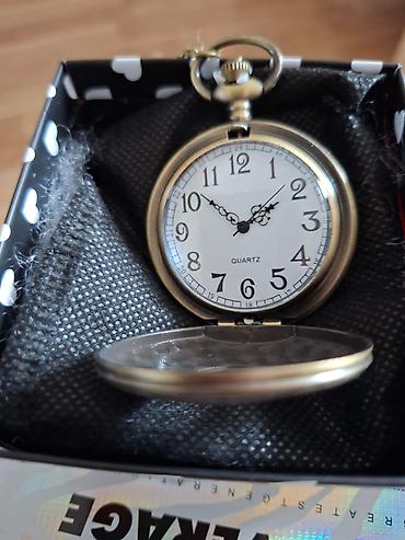 ultra watch: Retro üslubda cib saatı – kvarç mexanizm qiymət endirildi. YENİ — 6