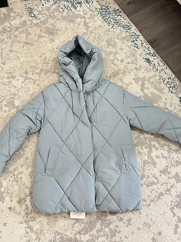 adidas cargo: Пуховик, По колено, С капюшоном, L — 2