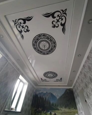 Натяжной потолок: Натяжной потолок Глянцевое, Матовое, 3D потолки Бесплатный замер, Гарантия, Монтаж — 14