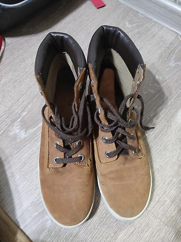 хай хилс: Мужские ботинки, 38.5, Timberland, Б/у, цвет - Коричневый, Самовывоз — 1