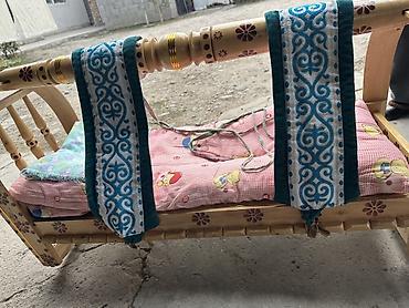 манеж колыбель: Детская деревянная колыбель (бешик) с полным комплектом текстиля — 4