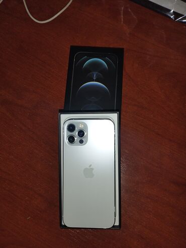 prodaju apple iphone: IPhone 12 Pro, 128 ГБ, Белый, Защитное стекло, Чехол, Коробка