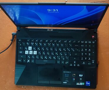 цены на игровые компьютеры: Ноутбук, Asus, 16 ГБ ОЭТ, Intel Core i7, 15.6 ", Жаңы, Оюндар үчүн, эс тутум SSD