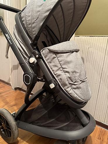 Коляски: Коляска, Другой бренд, цвет - Серебристый, Б/у, Самовывоз — 2