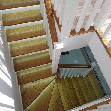 Обшивка лестниц: Изготовление лестниц на заказ город Ош — 10