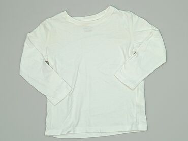 biała krótka bluzka: Bluzka, H&M, 3-4 lat, 98-104 cm, stan - Dobry