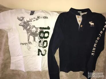 Majice: Original Abercrombie &Fitch majice M -S -L 100% cotton Ramena — 1