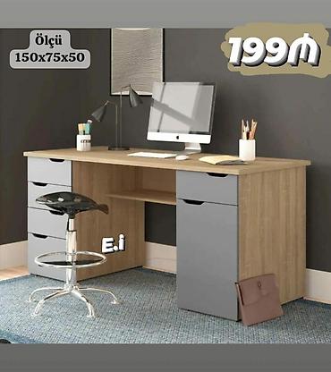Ev və bağ: Oğlan və qız üçün, Yeni, Siyirməli, Yazı masası, Stulsuz — 3