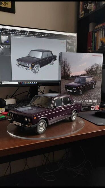 мячик для тенниса: Модель автомобиля ВАЗ 2106 (масштабная копия + 3D-модель/гайд по