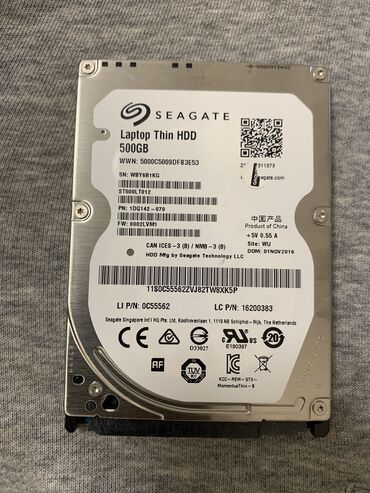 оперативная память для ноутбука 8 гб ddr3: Маалымат алып жүрүүчү, Колдонулган, Seagate, HDD, 512 ГБ, Ноутбук үчүн