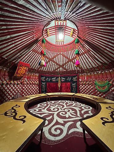 Аренда юрт: Аренда юрты, Каркас Деревянный, 85 баш, Казан, Посуда, С полом — 15