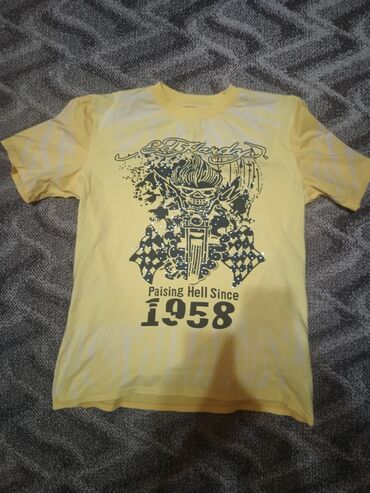 polo majice springfield: Men's T-shirt L (EU 40), bоја - Žuta