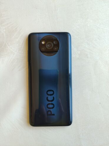 телефон поко: Poco Б/у, 128 ГБ, цвет - Синий, 2 SIM