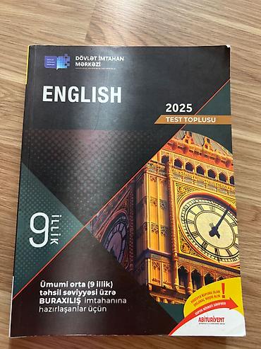 Məhsul: English 2025 Test Toplusu (9 illik) Təsvir: - Nəşriyyat