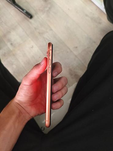 ifone: IPhone Xr, Б/у, 128 ГБ, Коралловый, Защитное стекло, Кабель, 84 % — 2