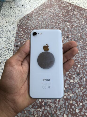 i̇phone 8 plus: IPhone 8, 64 GB, Ağ, Barmaq izi