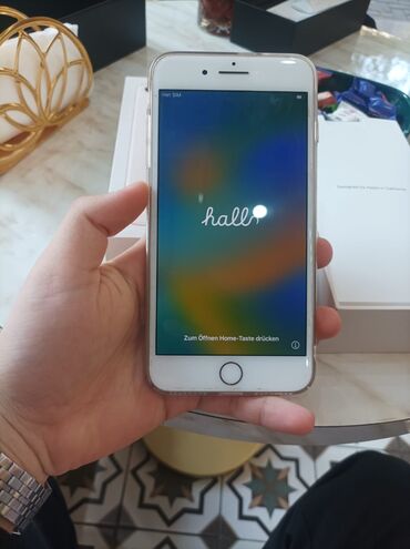 ayfon 7 ucuz: IPhone 8 Plus, Qızılı, Barmaq izi