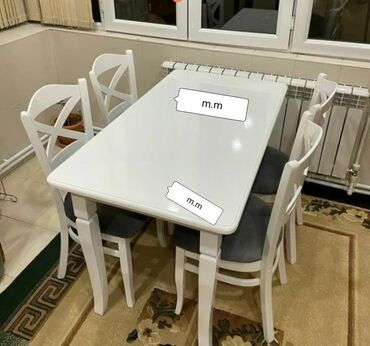 Masa və oturacaq dəstləri: Mətbəx üçün, Yeni, Açılmayan, Dördbucaq masa, 4 stul -da lalafo.az — 10 Masa və oturacaq dəstləri: Mətbəx üçün, Yeni, Açılmayan, Dördbucaq masa, 4 stul — 10