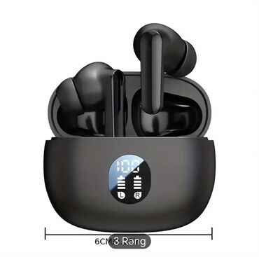 Qulaqcıqlar: Yeni Simsiz (Bluetooth) Qulaqcıqlar, rəng - Qara
