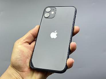 iphone 11 osh: IPhone 11, Б/у, 128 ГБ, Черный, Защитное стекло, Чехол, 71 % — 2