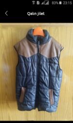 теплые мужские толстовки: Qalın jilet - Model: Kişi üçün qalın, yastıqlı jilet - Rəng: Qara