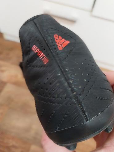 Kopačke: Fudbalske kopačke Adidas – crne sa crvenim prugama - Model sa — 5