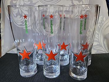 Čaše: Case nove za pivo Heineken. Case nove,sve na njima odsjaj od svetla — 4