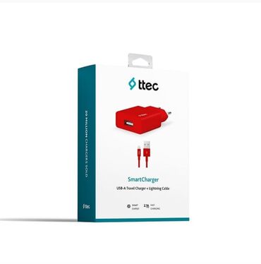 noutbuk çanta: Cabel USB TTEC SmartCharger USB 2.0 Lightning (2SCS20LK) Tam teze