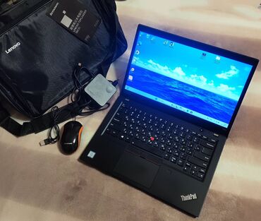 ноутбук на райзен 9: Ноутбук, Lenovo, 8 ГБ ОЭТ, Intel Core i5, 14 ", Колдонулган, Жумуш, окуу үчүн, эс тутум NVMe SSD