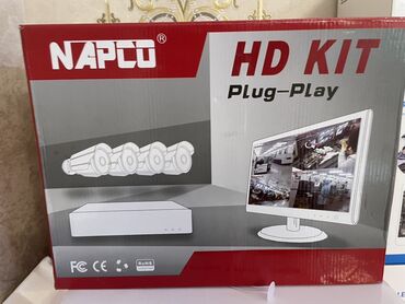 manitor unversal: NAPCO HD Kit Plug-Play təhlükəsizlik kamera sistemi, asan quraşdırma
