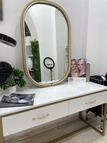 tap az salon mebelleri: İşlənmiş, Makiyaj üçün masa, Güzgülü