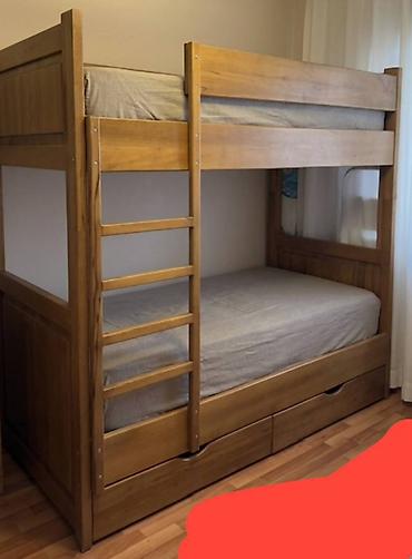qız ucun mebel: Yeni, İkinəfərlik çarpayı, Matras ilə, Siyirməli — 1