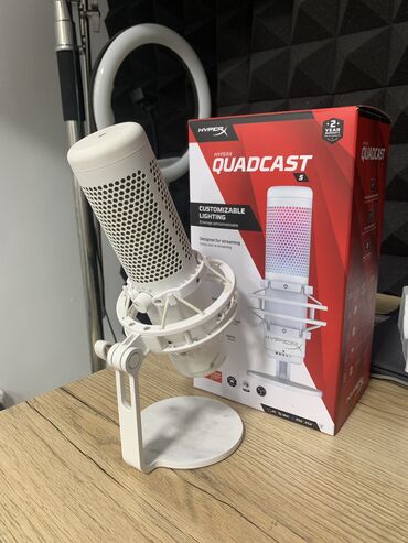 акустические системы aptx с микрофоном: Микрофон Hyper x White
Hyper x QUADCAST S