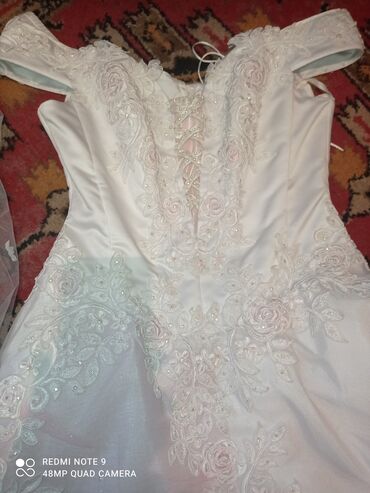 свадебное платье золушка: Свадебное платье розовый песок 46-48 размер отличное состояние один