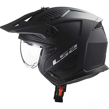 terex m bor: LS2 Drifter motociklistička kaciga u mat crnoj boji, dizajnirana za — 4
