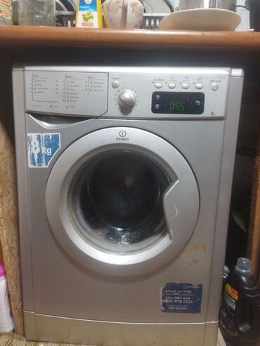 стиральная машина с прямым приводом: Стиральная машина Indesit, Б/у, Автомат, До 9 кг, Полноразмерная