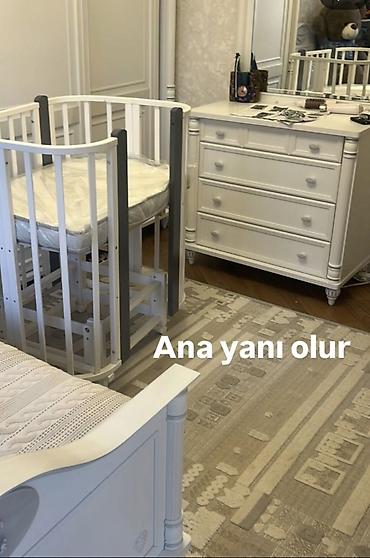 Beşiklər: Oğlan və qız üçün, Yeni, Dördbucaq, Beşik, Matras ilə, Yellənmə mexanizmsiz — 8