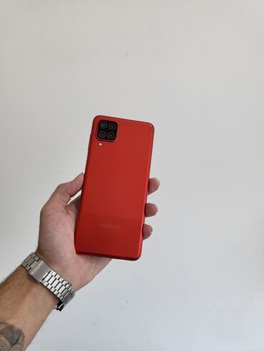 samsung a14: Samsung Galaxy A12, 64 ГБ, цвет - Красный, Кнопочный, Отпечаток пальца