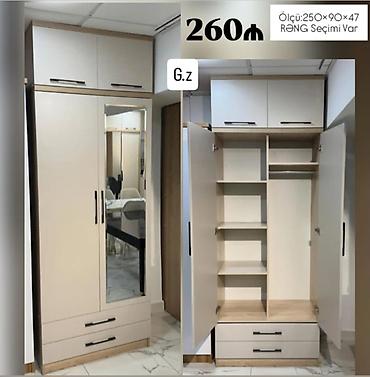 asilqan: Geyim dolabı – funksional dizayn - Ölçü: 250 × 90 × 47 sm - Rəng — 1