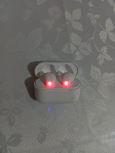 iphone 11 en ucuz: İşlənmiş Simsiz (Bluetooth) Qulaqcıqlar, Apple, rəng - Ağ — 1