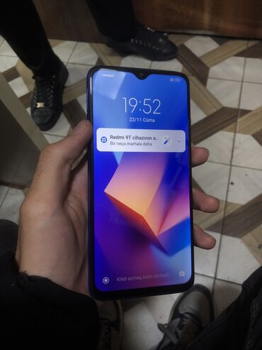 Xiaomi: Xiaomi Redmi 9T, 64 GB, rəng - Göy, 
 Barmaq izi, İki sim kartlı, Face ID