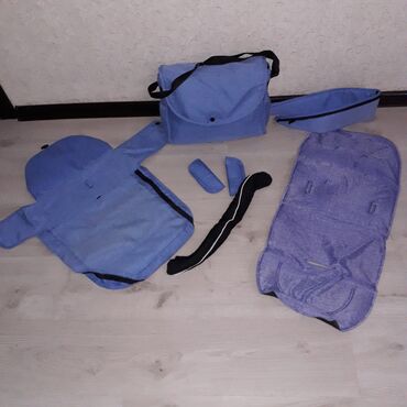 сумки школьников: Коляска, цвет - Голубой, Б/у