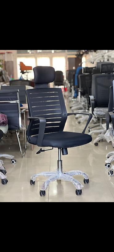 Ofis mebeli: Yeni, Təkərli, Qolları tənzimlənmir, Parça — 1