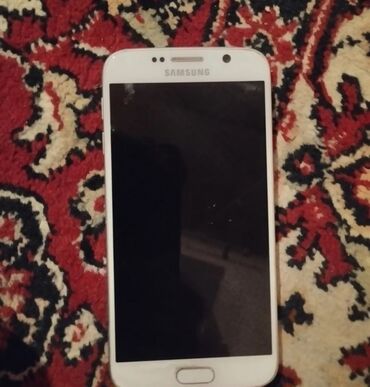 samsung galaxy s6: Samsung Galaxy S6, 32 GB, rəng - Ağ, Düyməli, Barmaq izi, İki sim kartlı