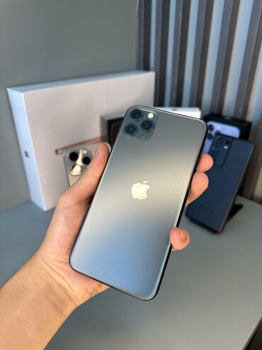 iphone 11 pro price in bishkek: IPhone 11 Pro Max, Колдонулган, 256 ГБ, Alpine Green, Коргоочу айнек, Каптама, Бөлүп төлөө менен, 100 %