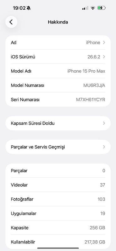 ekrani: IPhone 15 Pro Max, 256 GB, Natural Titanium, Face ID, Sənədlərlə — 8