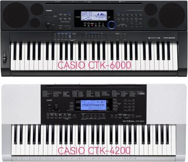 Синтезаторы: Casio CTK-6000, USB, SD, AUX, аккомпанемент, 2 уровня чувствительности