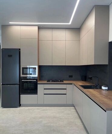 Sifarişlə mətbəx mebeli: Sifarişlə mətbəx dəsti, Özü çəkən petlələr, MDF, Kredit yoxdur, Pulsuz çatdırılma, Ödənişli çatdırılma, Rayonlara çatdırılma — 8