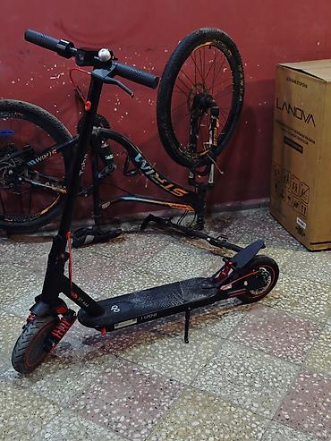 Электросамокаты: Elektrik skuter – Toba ST-4M - Güclü ön və arxa asqı sistemi: Qırmızı — 3