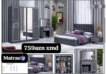boz metbex mebelleri: Təknəfərlik çarpayı, 2 tumba